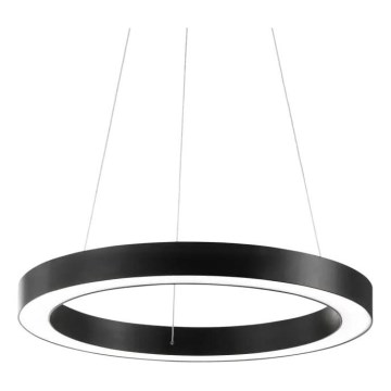 Ideal Lux - LED Lustra ar auklu ORACLE LED/28W/230V 3000K d. 50 cm CRI 90 melna