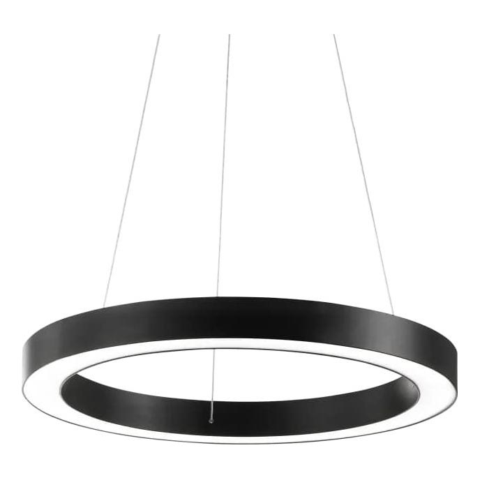 Ideal Lux - LED Lustra ar auklu ORACLE LED/28W/230V 3000K d. 50 cm CRI 90 melna