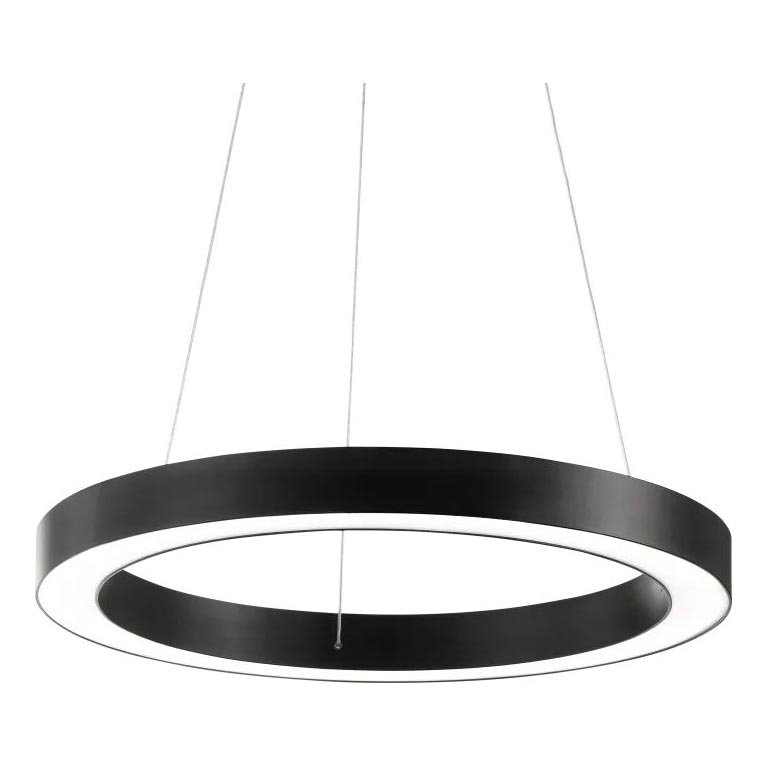 Ideal Lux - LED Lustra ar auklu ORACLE LED/33W/230V 3000K d. 60 cm CRI 90 melna