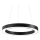 Ideal Lux - LED Lustra ar auklu ORACLE LED/33W/230V 3000K d. 60 cm CRI 90 melna