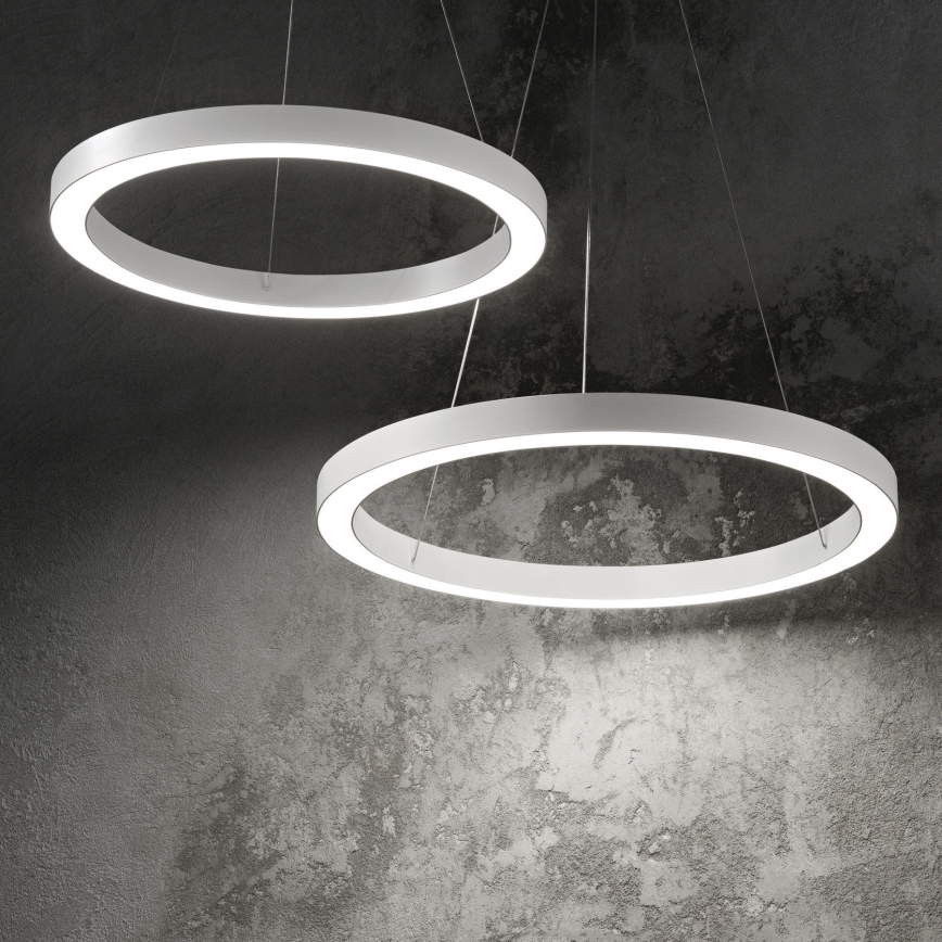 Ideal Lux - LED Lustra ar auklu ORACLE LED/35W/230V 3000K d. 70 cm CRI 90 balta