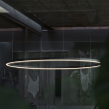 Ideal Lux - LED Lustra ar auklu ORACLE LED/55W/230V d. 90 cm melna