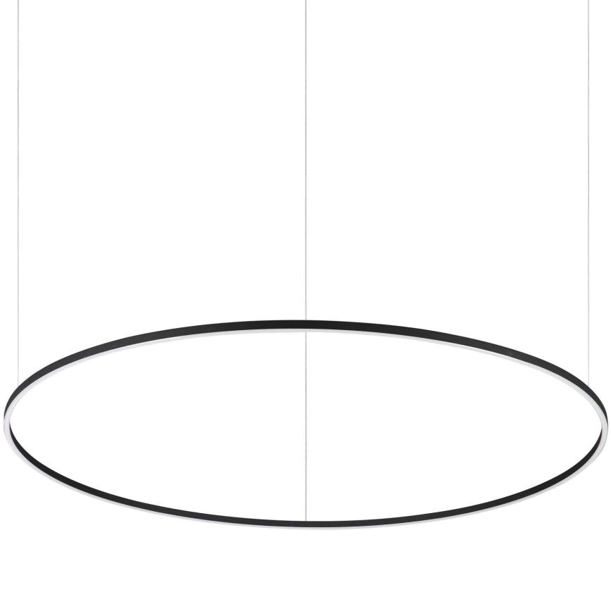 Ideal Lux - LED Lustra ar auklu ORACLE LED/89W/230V 3000K d. 150 cm melna