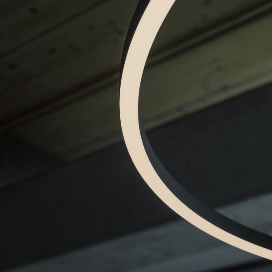 Ideal Lux - LED Lustra ar auklu ORACLE LED/89W/230V 3000K d. 150 cm melna