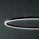 Ideal Lux - LED Lustra ar auklu ORACLE LED/89W/230V d. 150 cm melna