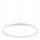 Ideal Lux - LED Lustra ar auklu ORACLE SLIM LED/29W/230V 2700K d. 50 cm balta