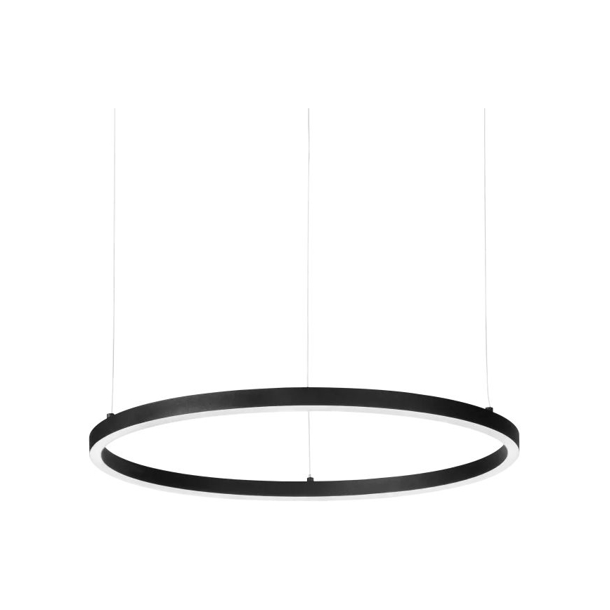 Ideal Lux - LED Lustra ar auklu ORACLE SLIM LED/29W/230V 2700K d. 50 cm melna