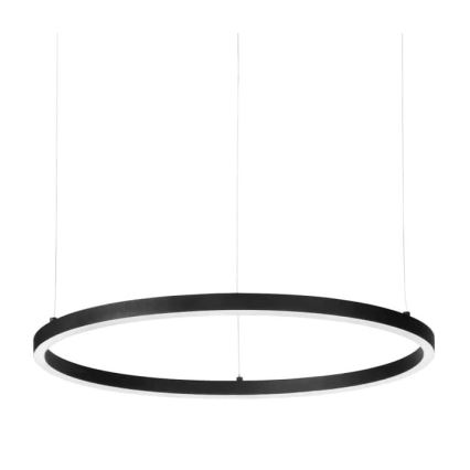 Ideal Lux - LED Aptumšojama lustra ar auklu ORACLE SLIM LED/29W/230V 3000K d. 50 cm melna