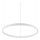 Ideal Lux - LED Lustra ar auklu ORACLE SLIM LED/32W/230V 4000K d. 50 cm balta