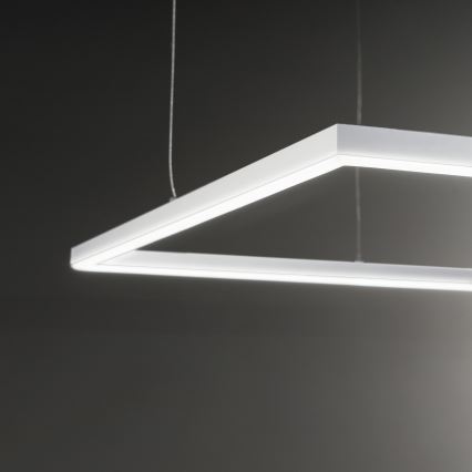Ideal Lux - LED Lustra ar auklu ORACLE SLIM LED/33W/230V 3000K 50x50 cm balta