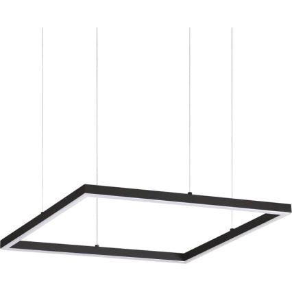 Ideal Lux - LED Lustra ar auklu ORACLE SLIM LED/33W/230V 3000K 50x50 cm melna