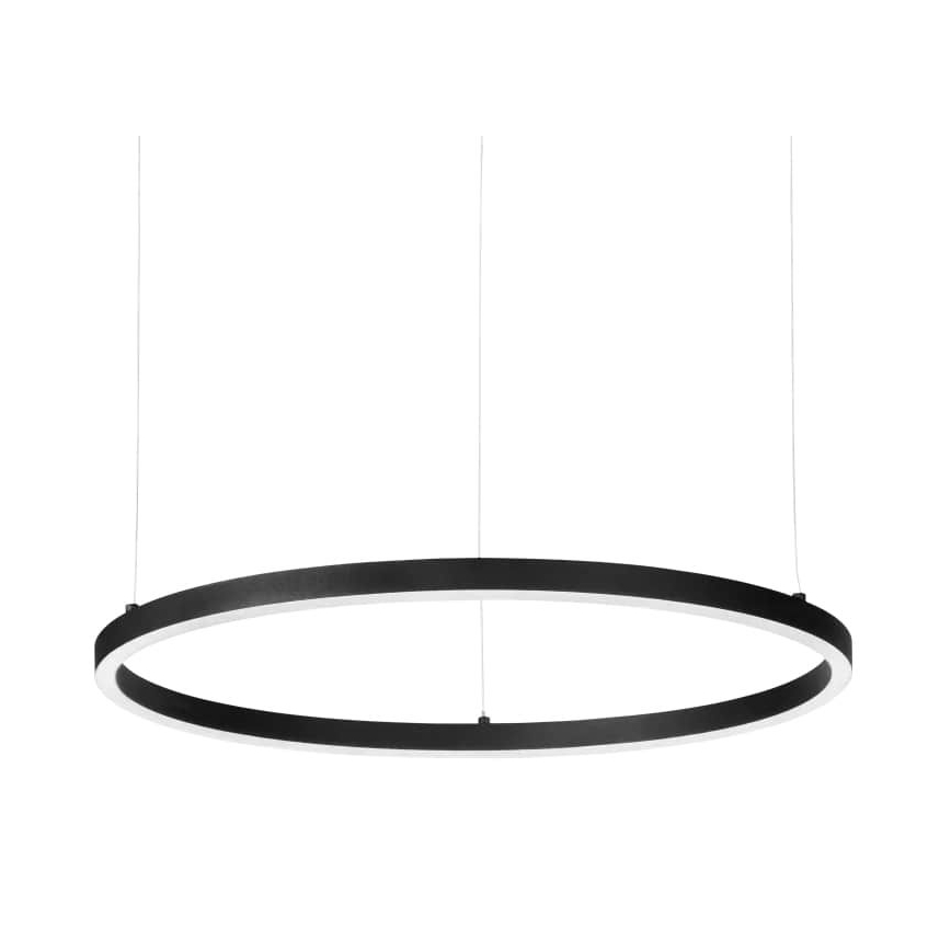 Ideal Lux - LED Aptumšojama lustra ar auklu ORACLE SLIM LED/39W/230V 3000K d. 70 cm melna