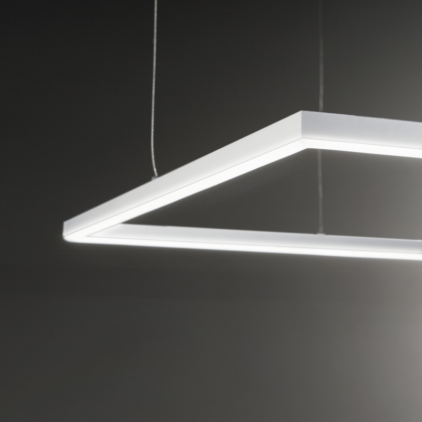 Ideal Lux - LED Lustra ar auklu ORACLE SLIM LED/41W/230V 3000K 70x70 cm balta