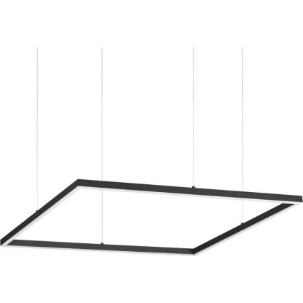 Ideal Lux - LED Lustra ar auklu ORACLE SLIM LED/41W/230V 3000K 70x70 cm melna