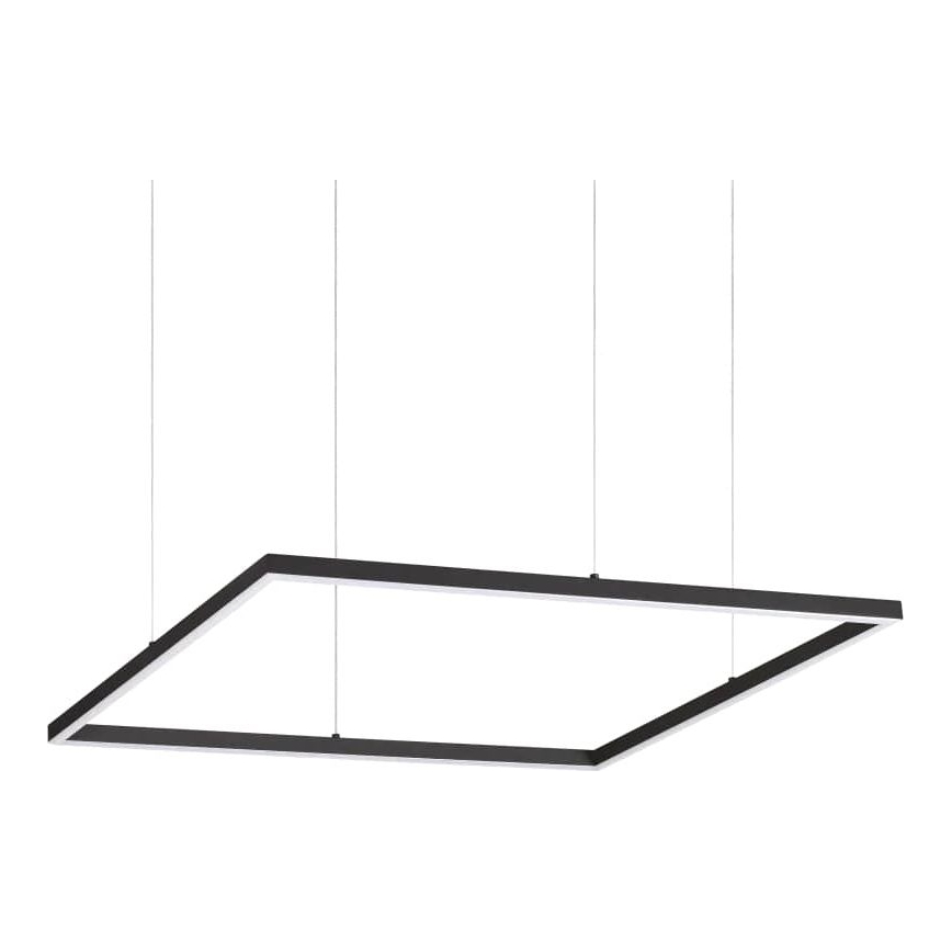 Ideal Lux - LED Lustra ar auklu ORACLE SLIM LED/41W/230V 3000K 70x70 cm melna