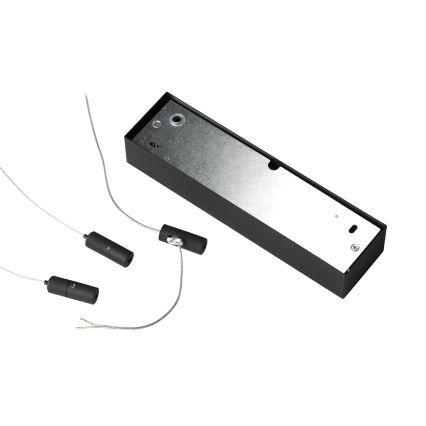 Ideal Lux - LED Lustra ar auklu ORACLE SLIM LED/41W/230V 3000K 70x70 cm melna