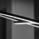 Ideal Lux - LED Lustra ar auklu ORACLE SLIM LED/43W/230V d. 90 cm melna