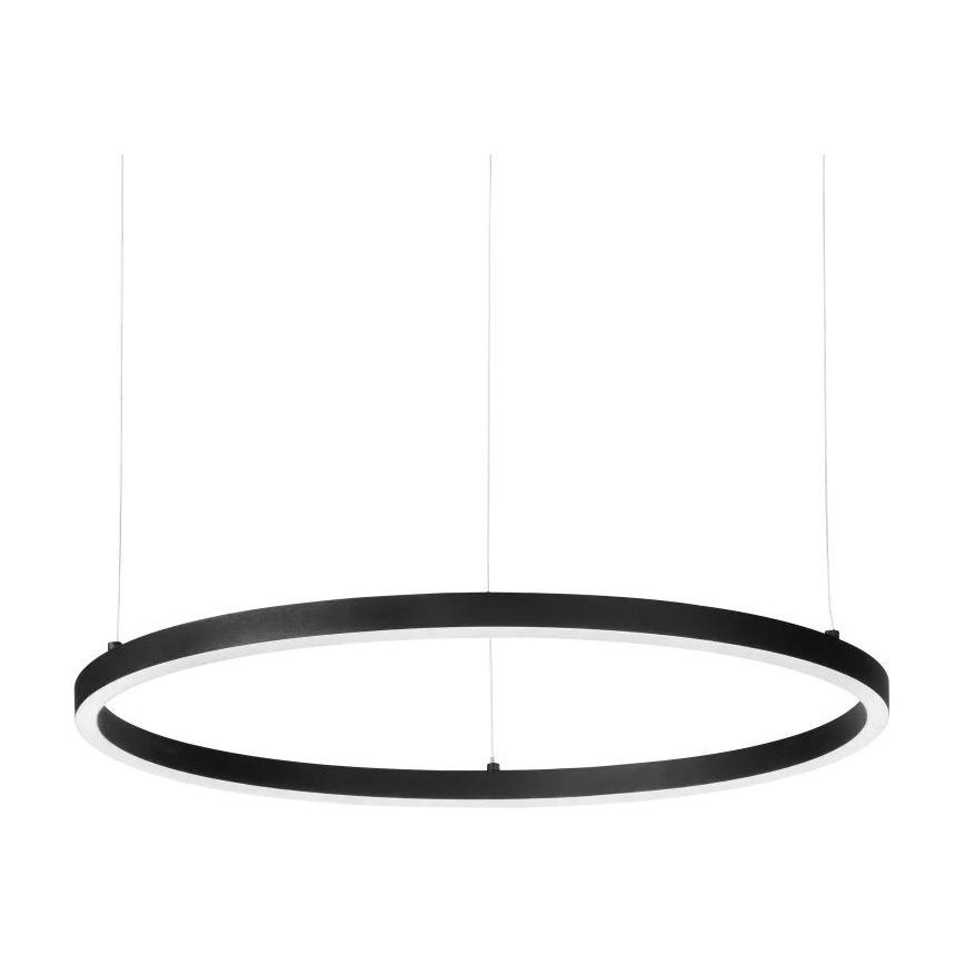 Ideal Lux - LED Lustra ar auklu ORACLE SLIM LED/53W/230V 2700K d. 90 cm melna