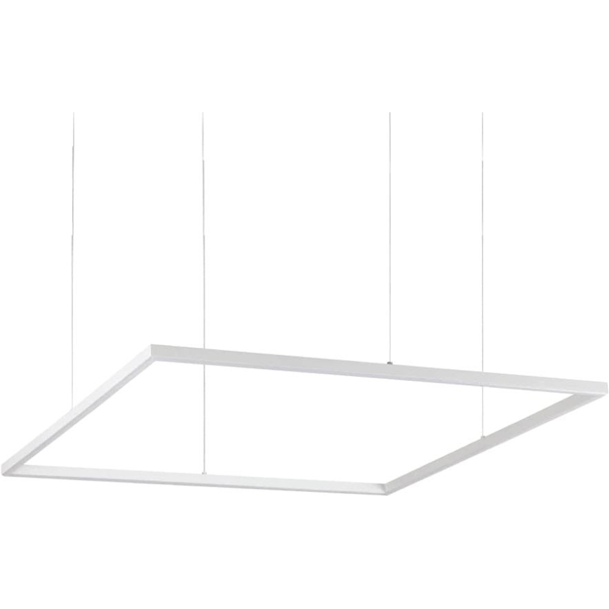 Ideal Lux - LED Lustra ar auklu ORACLE SLIM LED/53W/230V 3000K 90x90 cm balta