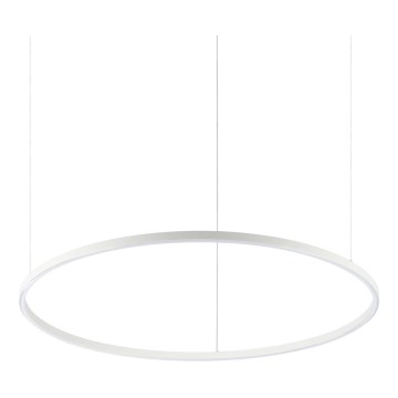 Ideal Lux - LED Lustra ar auklu ORACLE SLIM LED/55W/230V 4000K d. 90 cm balta