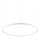 Ideal Lux - LED Lustra ar auklu ORACLE SLIM LED/55W/230V 4000K d. 90 cm balta