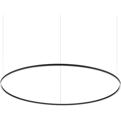 Ideal Lux - LED Lustra ar auklu ORACLE SLIM LED/83W/230V 2700K d. 150 cm melna