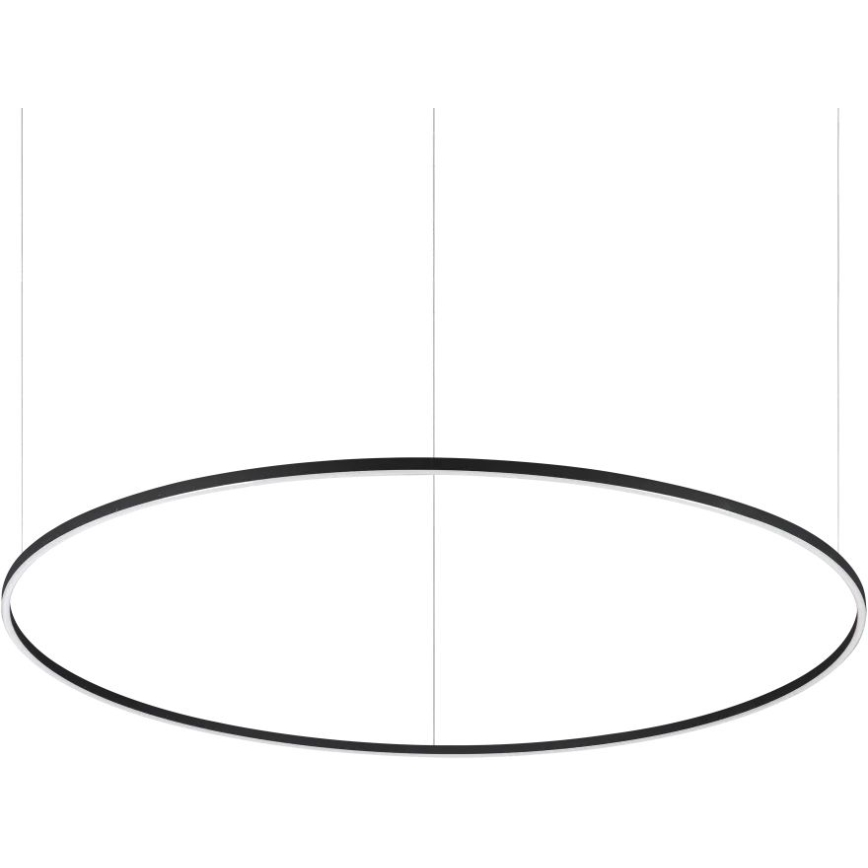 Ideal Lux - LED Lustra ar auklu ORACLE SLIM LED/83W/230V 2700K d. 150 cm melna