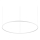 Ideal Lux - LED Lustra ar auklu ORACLE SLIM LED/89W/230V 4000K d. 150 cm balta