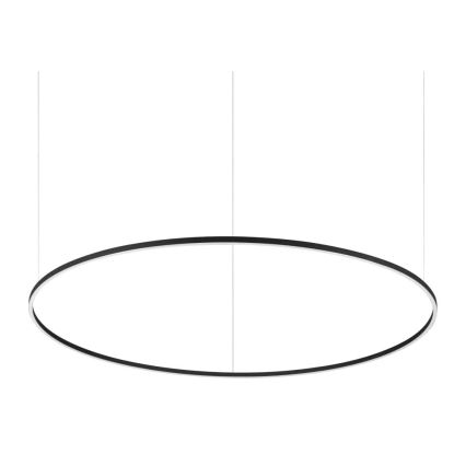 Ideal Lux - LED Lustra ar auklu ORACLE SLIM LED/89W/230V 4000K d. 150 cm melna