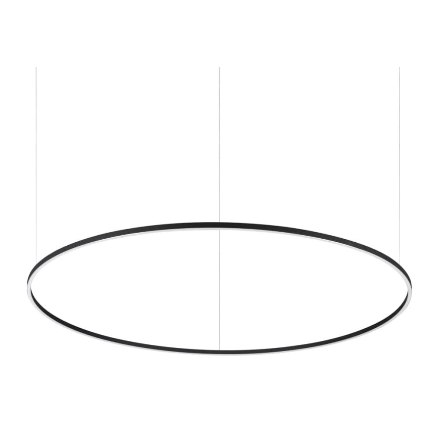 Ideal Lux - LED Lustra ar auklu ORACLE SLIM LED/89W/230V 4000K d. 150 cm melna