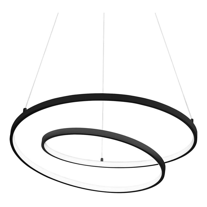 Ideal Lux - LED Lustra ar auklu OZ LED/47W/230V d. 60 cm CRI 90 melna