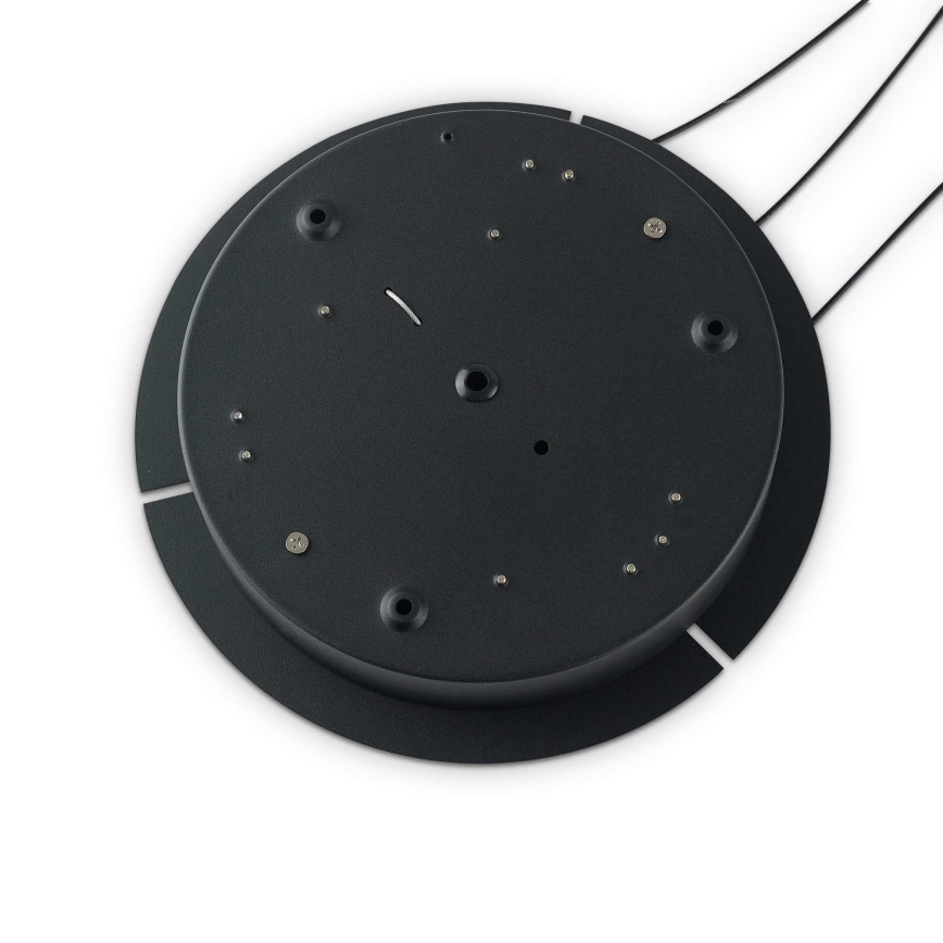 Ideal Lux - LED Lustra ar auklu OZ LED/52W/230V d. 80 cm CRI 90 melna