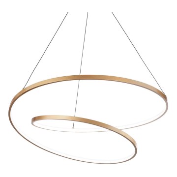 Ideal Lux - LED Lustra ar auklu OZ LED/52W/230V d. 80 cm CRI 90 zelta