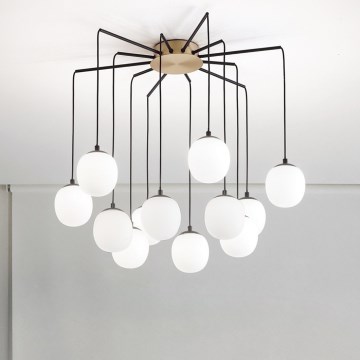 Ideal Lux - LED Lustra ar auklu RHAPSODY 12xG9/3W/230V misiņš