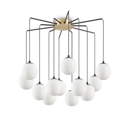 Ideal Lux - LED Lustra ar auklu RHAPSODY 12xG9/3W/230V misiņš