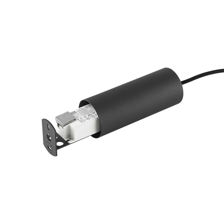 Ideal Lux - LED Lustra ar auklu ULTRATHIN LED/11,5W/230V CRI 90 melna
