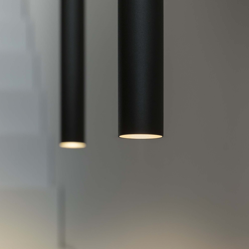 Ideal Lux - LED Lustra ar auklu ULTRATHIN LED/11,5W/230V CRI 90 melna