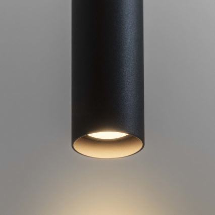 Ideal Lux - LED Lustra ar auklu ULTRATHIN LED/11,5W/230V CRI 90 melna