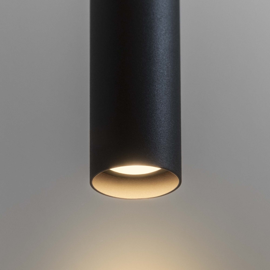 Ideal Lux - LED Lustra ar auklu ULTRATHIN LED/11,5W/230V CRI 90 melna