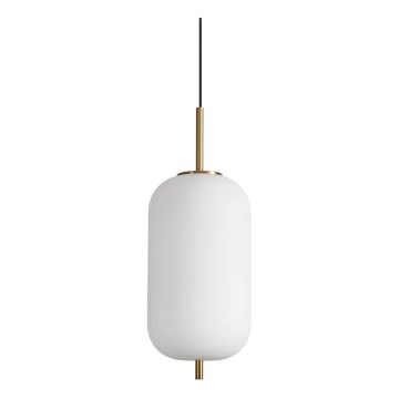 Ideal Lux - LED Lustra ar auklu UMILE LED/20W/230V d. 22 cm CRI 90 misiņš/balta