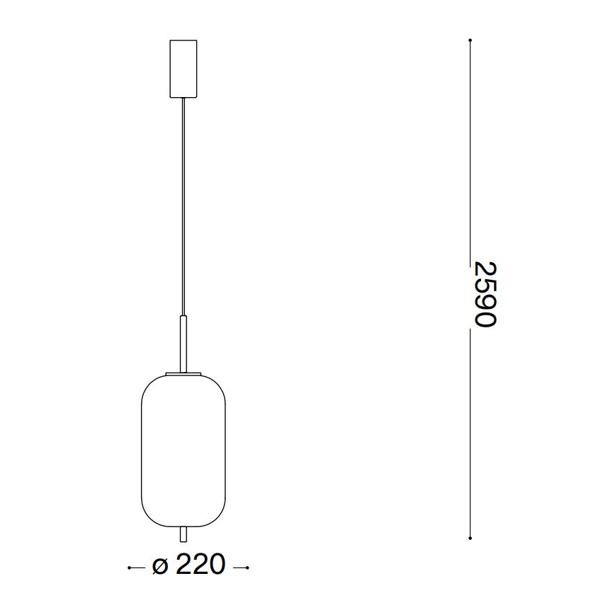 Ideal Lux - LED Lustra ar auklu UMILE LED/20W/230V d. 22 cm CRI 90 misiņš/balta