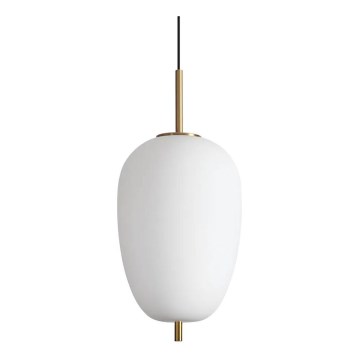 Ideal Lux - LED Lustra ar auklu UMILE LED/20W/230V d. 27 cm CRI 90 misiņš/balta