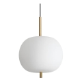 Ideal Lux - LED Lustra ar auklu UMILE LED/20W/230V d. 30 cm CRI 90 misiņš/balta