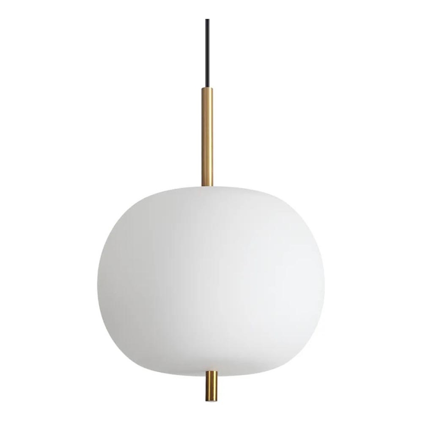 Ideal Lux - LED Lustra ar auklu UMILE LED/20W/230V d. 30 cm CRI 90 misiņš/balta