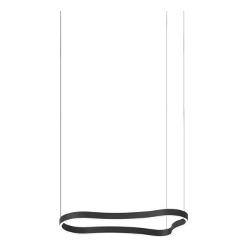 Ideal Lux - LED Lustra ar auklu WAVES LED/37W/230V CRI 90 melna