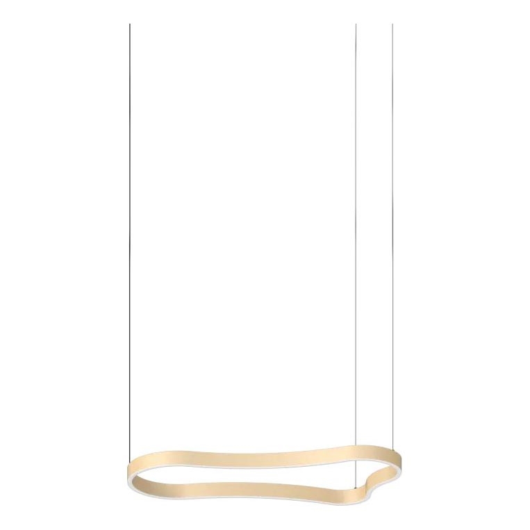 Ideal Lux - LED Lustra ar auklu WAVES LED/37W/230V CRI 90 misiņš
