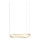 Ideal Lux - LED Lustra ar auklu WAVES LED/37W/230V CRI 90 misiņš