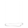 Ideal Lux - LED Lustra ar auklu WAVES LED/45W/230V CRI 90 balta