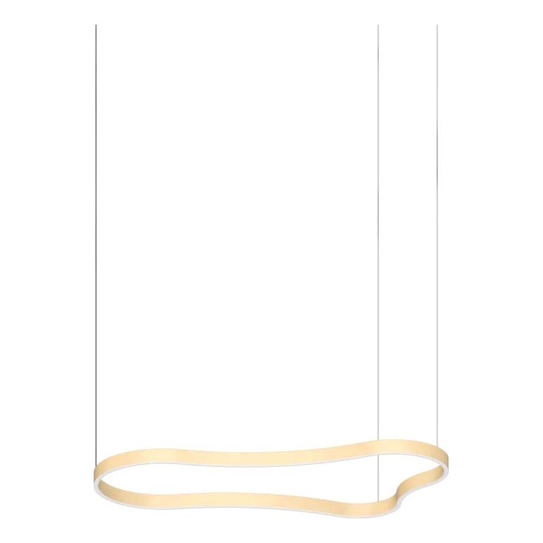 Ideal Lux - LED Lustra ar auklu WAVES LED/45W/230V CRI 90 misiņš