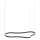Ideal Lux - LED Lustra ar auklu WAVES LED/54W/230V CRI 90 melna